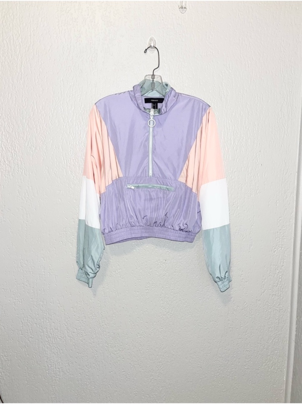 Forever 21 Pastel Colorblock Bomber Jacket- SZ- S